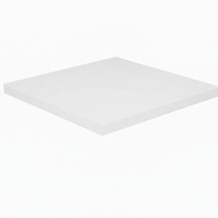 MFC table top 90x90 cm, white finish
