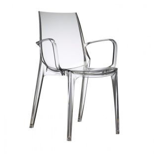 Vanity chair with arms