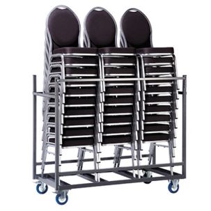 Trolley for stackable conference chairs
