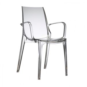 Vanity chair with arms