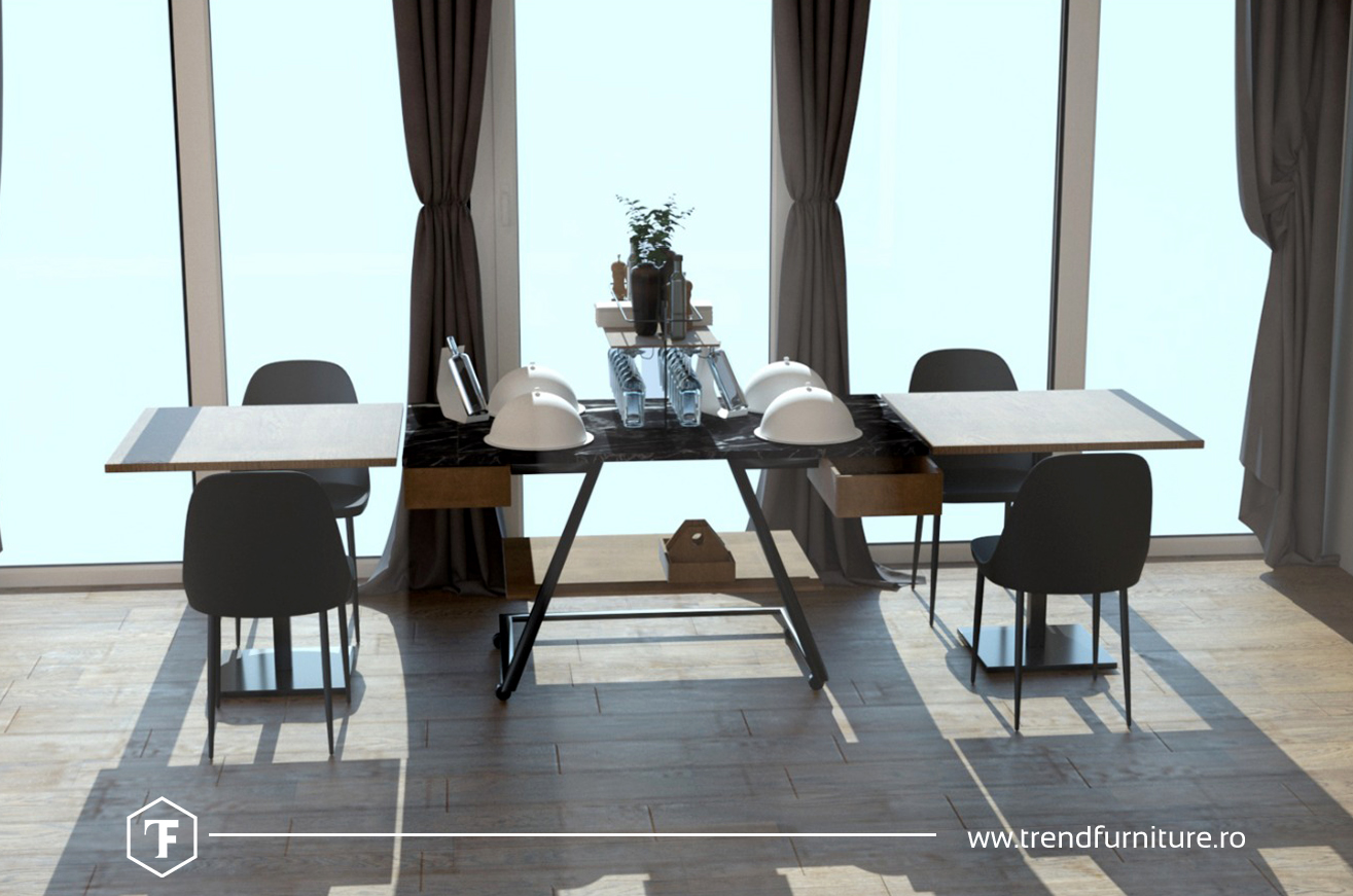 Viața HoReCa după Covid-19 - Masă restaurant 1,5m Selfservice