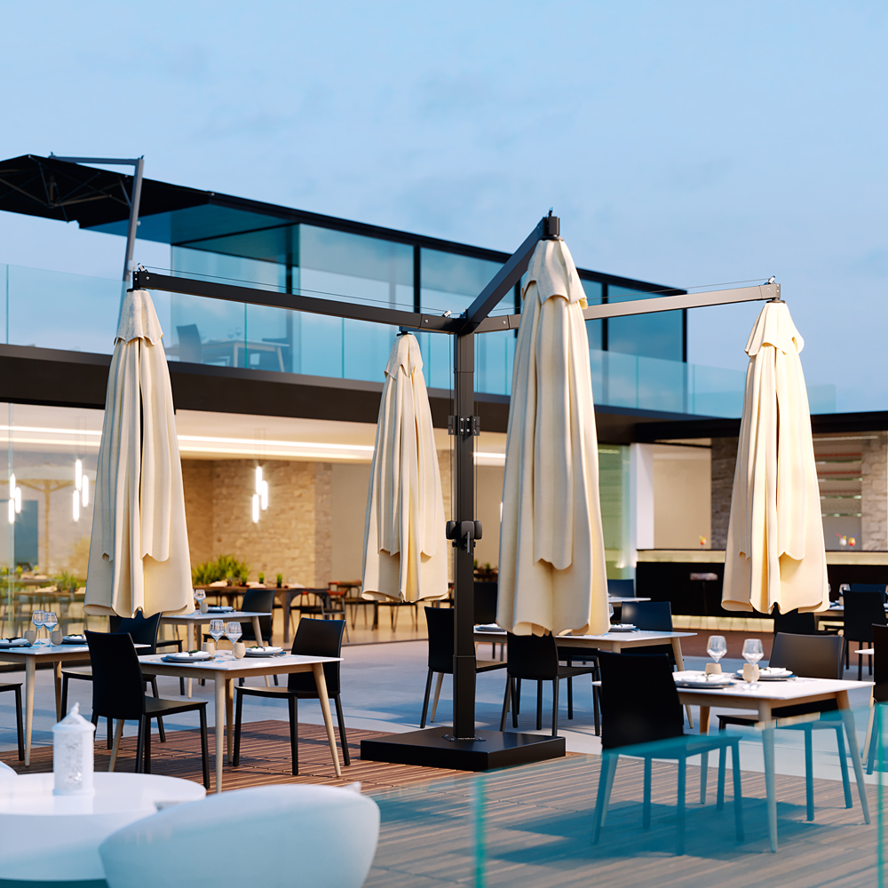 Umbrele de soare pentru terasă HORECA – Ghid complet de alegere și instalare